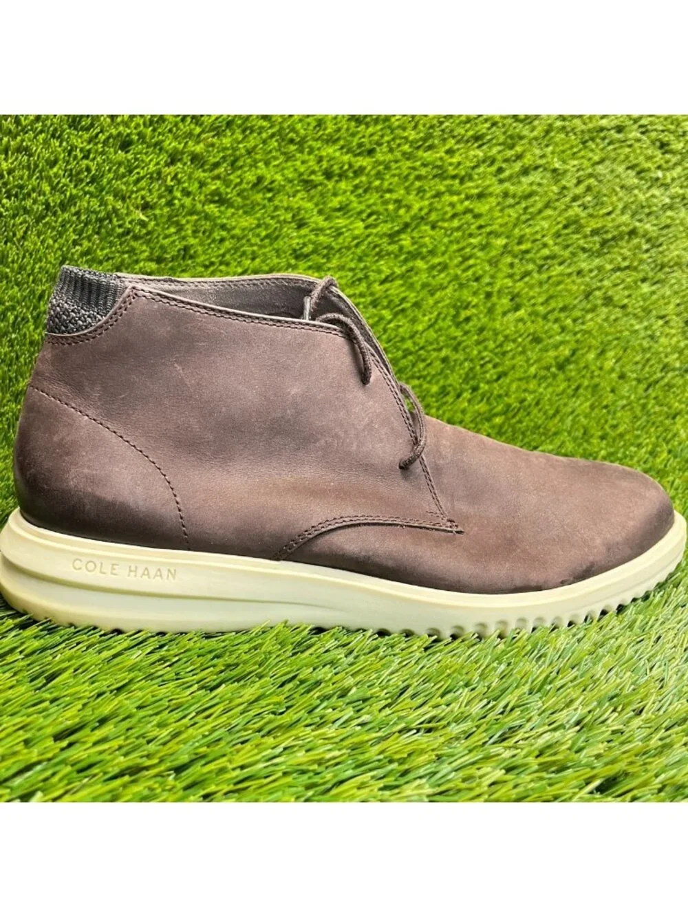 Cole Haan Brown Nubuck Chukka with Cream Sole